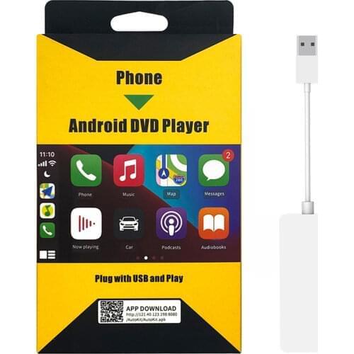 Wireless Apple Carplay Dongle /Android Auto Carplay Smart Link USB Dongle Adapter for Navigation Media Player Mirrorlink /IOS 14