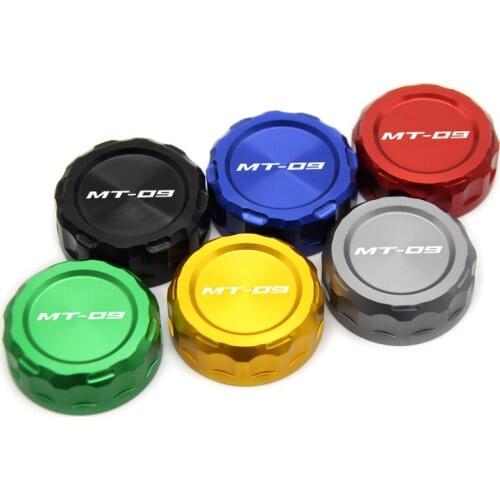 For Yamaha MT09 MT-09 FZ09 MT07 MT-07 FJ-09 Cylinder Reservoir Cover CNC billet Aluminum Rear Brake Fluid Reservoir Cap Cover
