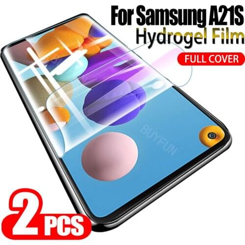 2PCS Hydrogel Film For Samsung Galaxy A21S A217F Screen Protector Display Protective Film For samsung a21 a51 a71 screen film