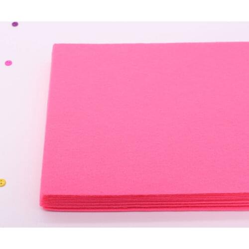 Pink Color Felt Cloth White 2 MM Felt Fabric Polyester Fabrics Needlework Diy Needle Sewing Handmade Fieltro Feltro Entretela