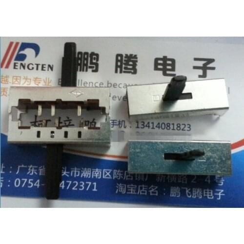 5PCS/lot Imported Japanese SMK toggle switch 2 gear 3 feet with bracket single 3 feet handle height 15mm 30*10.2*21