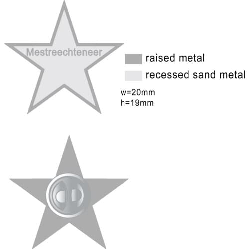 Cusomised 20mm lapel pin ,silver plated