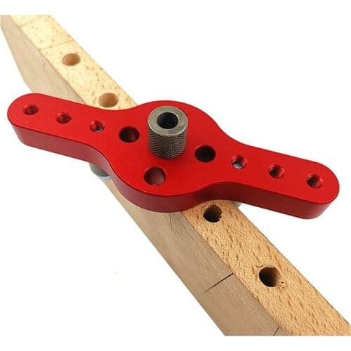 Guide Kit Hole Puncher Alloy Vertical Pocket Hole Jig Woodworking 6/8/10mm Drilling Locator Wood Dowelling Self Centering Drill