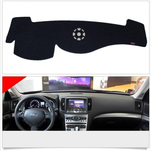Interior Dashboard Carpet Photophobism Protective Pad Mat For Infiniti G25 G37 2007-2013