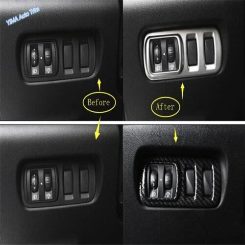 Lapetus ABS Car Styling Front Head Lights Lamp Switch Button Decoration Cover Trim 1 Piece For Renault Kadjar 2016 2017 2018