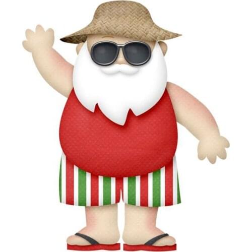 Santa Claus Summer Cutting Dies Stencil Embossing 2020 Paper Card Craft Die