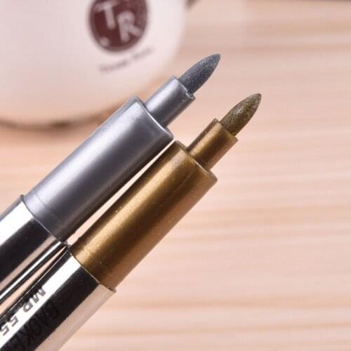 Cute Gold Silver Marker Pens DIY Kawai Graffiti Pen For Painting Drawing Photo Album Scrapbooking Diary Art School Supplies