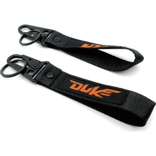 Newest Motorcycle Accessories Double-Sided Embroidery Keychain Key Ring Chain Keyring For Duke 125 390 690 200 RC390 RC200 RC125