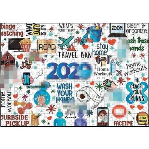 1000pcs 2020 Commemorative Jigsaw Puzzles Adults Kids Intelligence Challenging Game Family Toy Home Decoration Gifts Juguetes