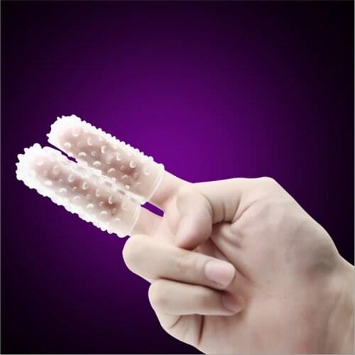 Squirt Massage two Fingercots Glove Protect Female thorn crystal Finger protection G Spot Se Toys