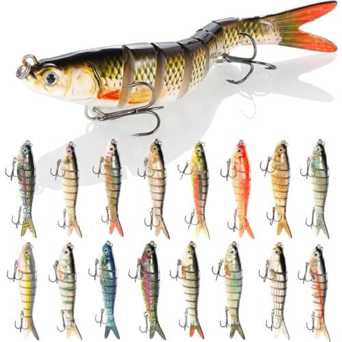 1pcs Sinking Wobblers Fishing Lures Jointed Crankbait Swimbait 8 Segment Hard Artificial Bait For Fishing Tackle Lure 14cm 26g