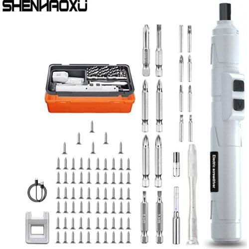 Cordless Electrical Screwdriver 3.6v Mini Power Tool Rechargeable Multifucntion Manual And Automatic 88 Pcs Bits Phone Repair