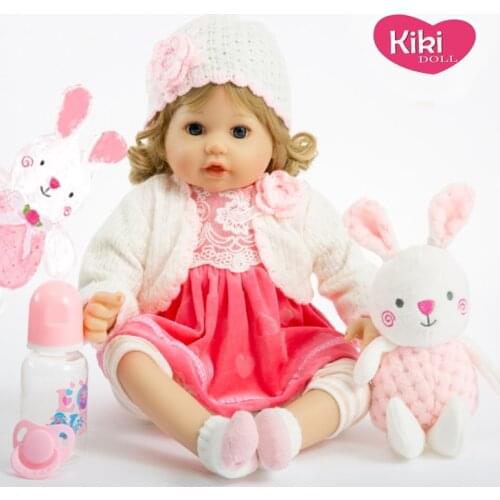 56cm real size reborn baby silicone girl doll original design pink princess simulation toddler dolls