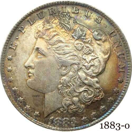 United States Of America 1883 O Morgan One Dollar US Coin Liberty Cupronickel Silver Plated In God We Trust Copy Coin