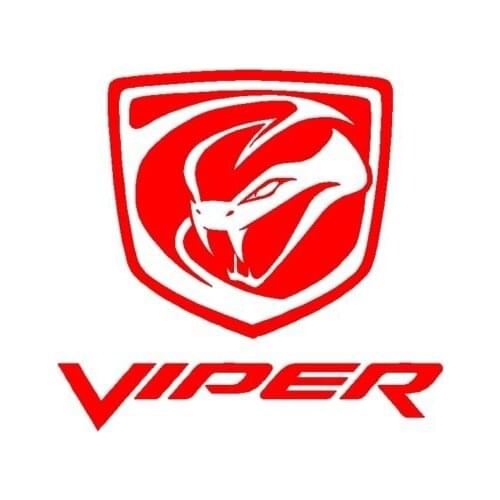 For 4Pcs/Set Dodge Viper Stryker Logo Vinyl Decal Car Window Body Sticker