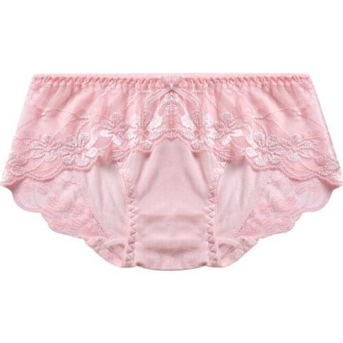 3 Pcs/lot Pure Silk Underwear Sexy Briefs Plus Size Non-trace Underwear Triangle Pants Large Size Seamless Bowknot K026