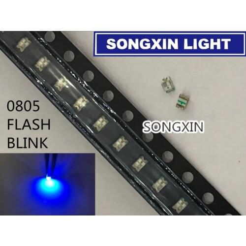 3000pcs Blinking LED Diode 2012 LEDs 0805 LED Flashing LED SMD Diodo 0805 SMD Blink LEDs Flash Blue Blinklicht smd Diodes 460NM