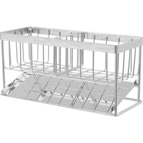 304 Stainless Steel Kitchen Sink Storage Rack Durable Countertop Drain Holder Kitchen Sink Organizer Kitchen Accessories