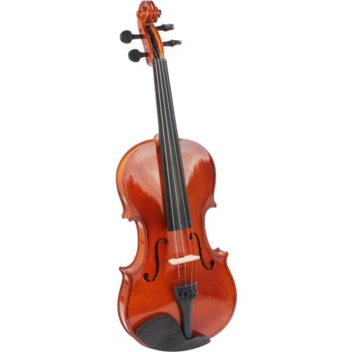 4 / 4 Full Size Natural Acoustic Violin Fiddle with Case & Bow & Rosin for Violin Beginner