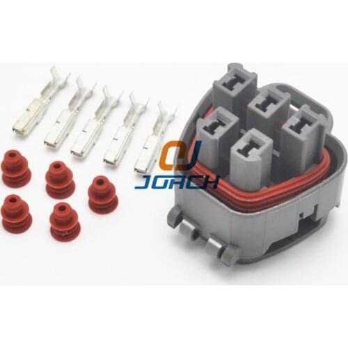 5 sets 5 pin female waterproof automotive connector motorcycle wire harness connectors