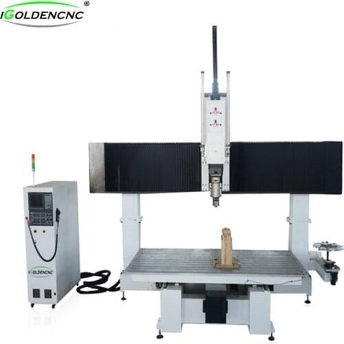 5 axis cnc router wood 5axis atc 3d engraving machine with swing 360 degree