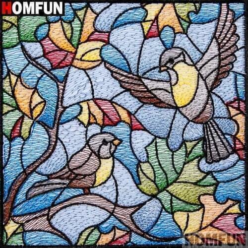 HOMFUN Full Square/Round Drill 5D DIY Diamond Painting "Animal bird" 3D Diamond Embroidery Cross Stitch Home Decor A19739