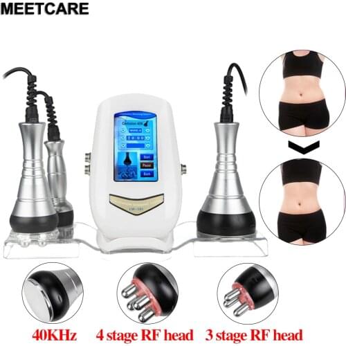 4 or 3 in 1 Weight Loss Beauty Machine 40KHz Ultrasonic Cavitation Fat Reduce Vacuum RF Body Shapping Radio Frequency Skin Tight