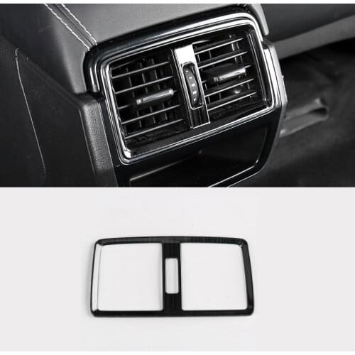 Car Rear Console Air Conditioner Outlet Frame Cover Trim Stickers Styling For Skoda Karoq 2017 2018