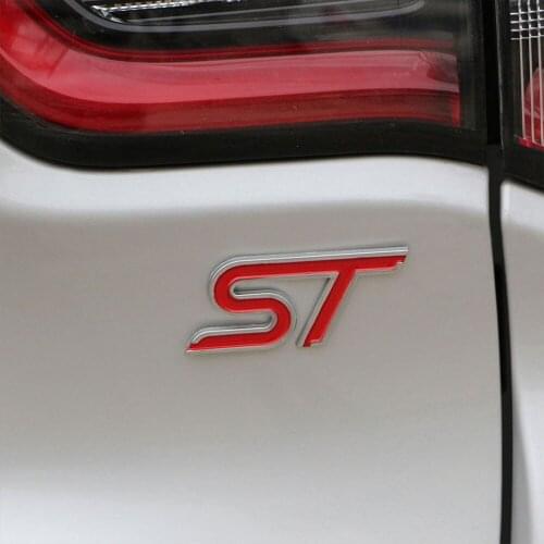 Front Grill 3D ST Sticker For Focus 2005 - 2015 Rear Car Sign Mark Trim Stickers For Focus 2 3 4 For Ford