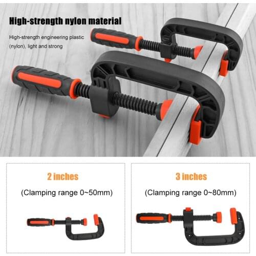 Quick Release Plastic G Type Strong Clamp for Woodwork C Clamping Device DIY Carpentry Gadgets Professional Woodworking Tools