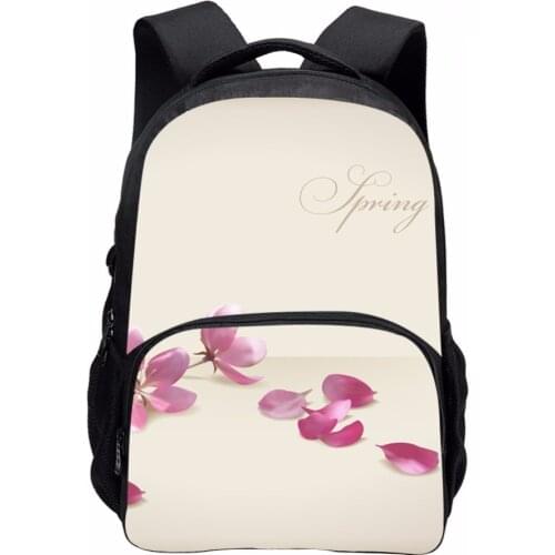 Cute School bag 3D Pink Flower Print Teenage Girls School Shoulder Backpack Women Casual Traveling Bagpack Bolsa Infantil Menina