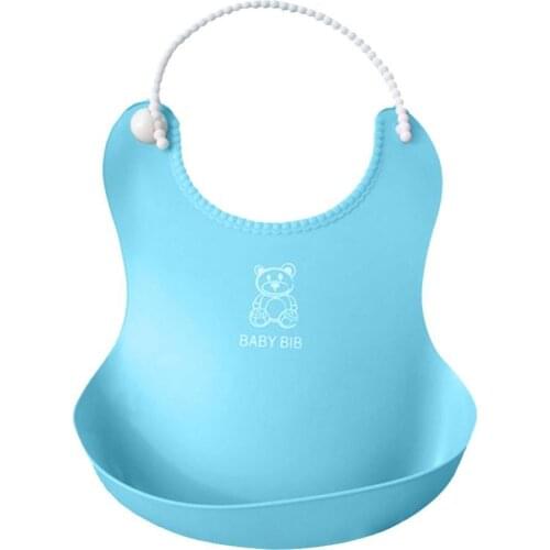 Lovely Baby Infants Kids Cute Silicone Bib Lunch Feeding Bibs Cute Waterproof