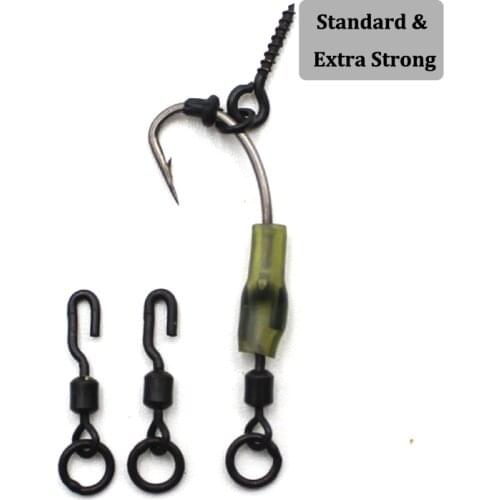 20PCS Carp Fishing Accessores Spinner Swivel for Ronnie Rig Quick Change Swivel Connector Carp Coarse Fishing Terminal Tackle