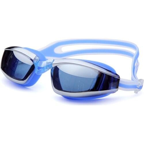 New Anti-UV Swimming Goggles Electroplating Waterproof Anti-fog Adjustable Elastic Swimming Goggles Unisex Swimming Diving Glass