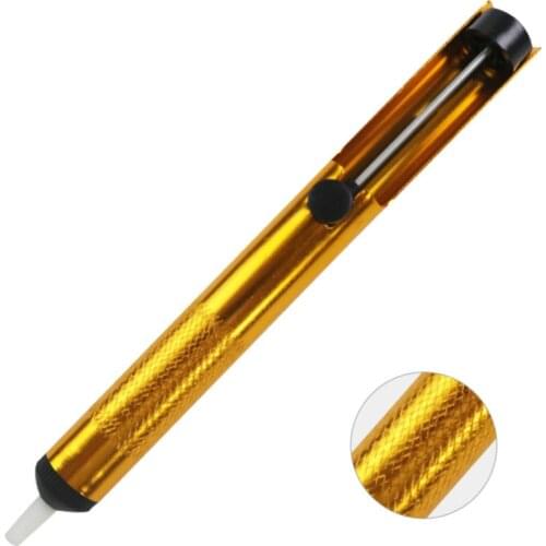 Desoldering Pump Suction Tin Gun Soldering Sucker Pen Aluminum Metal Removal Vacuum Soldering Iron Desolder Hand Welding Tools
