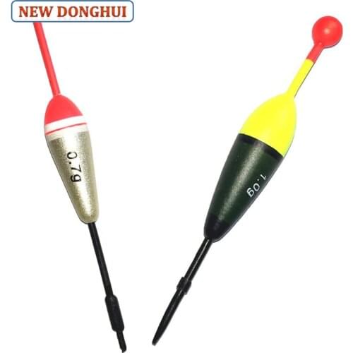 Newdonghui Assorted Balsa Float Freshwater Fishing Float Flotteur Bobber 0.7G 1.0G Model 6424 10pcs Assorted 2 Types