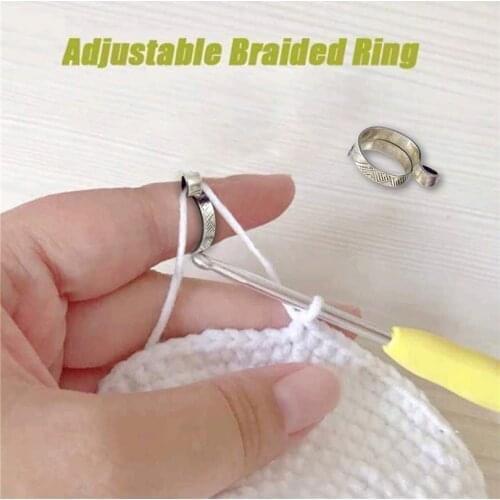 1PCS Adjustable Knitting Loop Crochet Loop Knitting Accessories Knitting Ring Adjust Household sewing tools 2020 New Arrival60