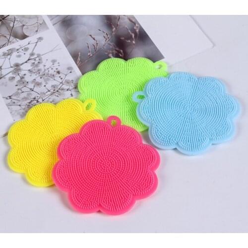 Silicone gel dishwasher pattern gel cleaning kitchen cleaning dishwasher artifact heat-resistant fruit and vegetable brush