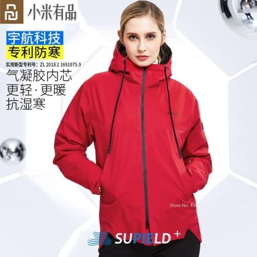 Supield Black Technology Lanqi Hot Aerogel Cold-resistant Suit Hooded Winter Couple Jacket Winter Warm Coat for Xiaomi Youpin