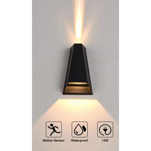 Outdoor Waterproof Wall Lamp Modern Minimalist Nordic Corridor Aisle Staircase Lamp Led Human Body Induction Wall Lamp