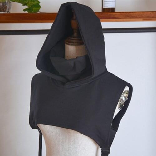 New fashion fake chiffon wild Hot Women Fake Collar Solid Pretty Hollow Lace High collar hooded fake collar sweater coat warm