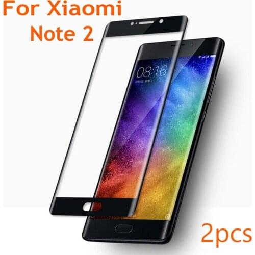 2pcs Full Cover 9H 3D Curve Edge Tempered Glass for Xiomi Xiaomi Mi Note2 Note 2 Screen Protector Anti Blue ray Protective Film