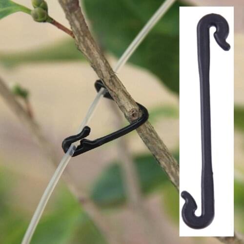 200pcs Durable Plastic Grafting Clips Fastener Vegetable Plant Vines Tendril Clip Garden Lashing Tool for Holding Plant Stems