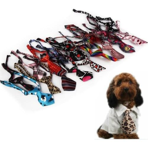 3Pcs/lot Adjustable Pet Dog Cat Ties Pet Bow Ties Necktie Cat Neck ties Colorful Small Dog Grooming Decoration