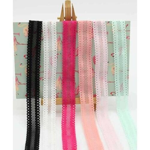 50 Yards and Width 18mm Mesh Elastic Hollow Elastic Wedding Packaging Lace Baby Hair Band