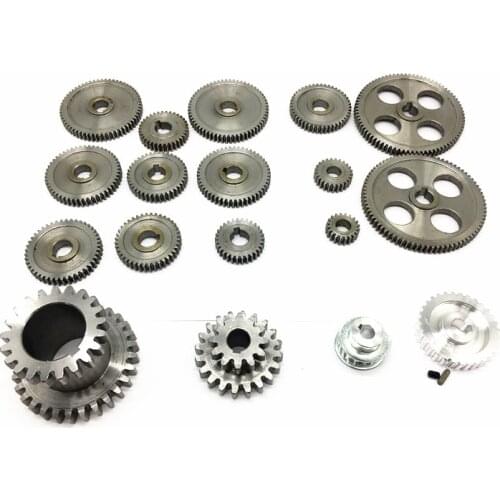 Freeshipping 18pcs in 1 SIEG CJ0618 lathe gear mini lathe gears Metal Cutting Machine gears