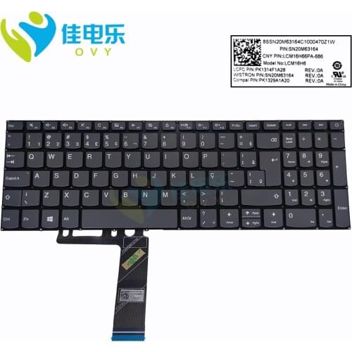 Brazilian keyboard For Lenovo IdeaPad 320 15ABR 15IAP 320-15AST 320-15IKB keyboards brazil free shipping SN20M63164 PK1314F1A28