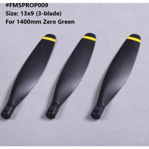 FMS 1400mm 1.4m Zero Fighter Green Propeller 13x9 inch 3 blade FMSPROP009 RC Airplane Model Hobby Plane Aircraft Spare Parts