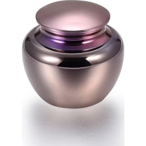 IJU036 Coffee Gold Mini Keepsake for Human Ashes Elegant Apple Shape Small Cremation Urns&Jars