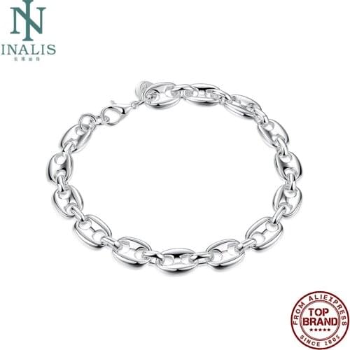 INALIS Geometry 8 Shape Women Bracelets White Romantic Zinc Alloy Girl Bracelet Fit Wedding Engagement Gift Fashion Jewelry New